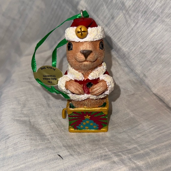 Danbury Mint The Baby Animal Ornaments Prairie Dog Christmas with Tag - Picture 1 of 4